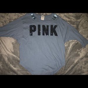 PINK Blue Quarter Sleeve